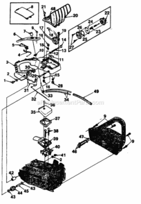 Part Location Diagram of 96209 Homelite Trigger- Throttle