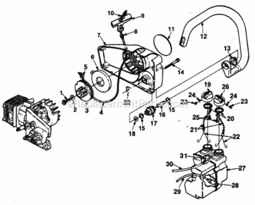 Part Location Diagram of 69158A Homelite Pulley- Starter
