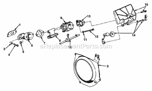 Part Location Diagram of 81405 Homelite Nut M5