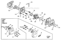 Carburetor - Muffler Diagram and Parts List for UT-10687-B  Homelite Chainsaw