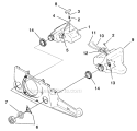 Fuel And Oil Tanks Diagram and Parts List for UT-10687-D  Homelite Chainsaw