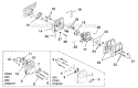 Carburetor - Muffler Diagram and Parts List for UT-10687-E  Homelite Chainsaw
