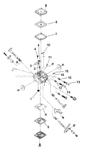 Zama Carburetor Diagram and Parts List for UT-10687  Homelite Chainsaw