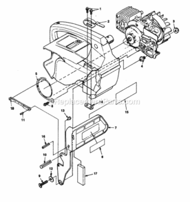 Chain_Brake Diagram and Parts List for UT-10690  Homelite Chainsaw