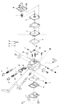 Carburetor Diagram and Parts List for UT-10694  Homelite Chainsaw