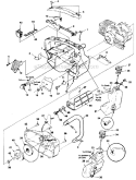 Housing And Handles Diagram and Parts List for UT-10695  Homelite Chainsaw