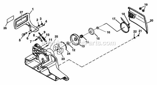 Part Location Diagram of 06948 Homelite E-Clip