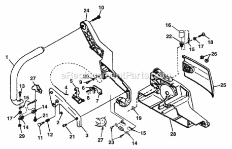 Part Location Diagram of A07214 Homelite Isolator Kit