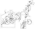 Starter And Fuel Tank Diagram and Parts List for UT-10751  Homelite Chainsaw