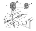 Part Location Diagram of UP00130A Homelite Piston & Pin