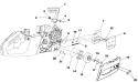 Clutch Hand Guard And Drive Case Cover Diagram and Parts List for UT-10817  Homelite Chainsaw