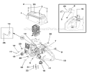 Engine Housing Fuel Tank And Oil Tank Diagram and Parts List for UT-10817  Homelite Chainsaw