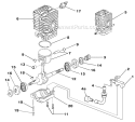 Part Location Diagram of UP04231 Homelite Piston Ring