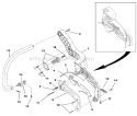 Handle Diagram and Parts List for UT-10848  Homelite Chainsaw