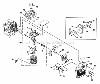Part Location Diagram of A03782 Homelite Starter-Complete