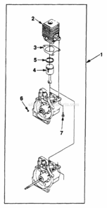 Part Location Diagram of A00410A Homelite Short Block