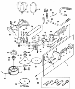 Boom_And_Head Diagram and Parts List for UT-18001-A  Homelite Trimmer