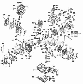 Engine_And_Peripherals Diagram and Parts List for UT-18001-A  Homelite Trimmer