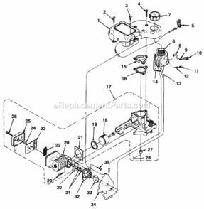 Figure_1 Diagram and Parts List for UT-18011  Homelite Hedge Trimmer