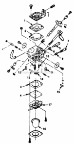 Zama_Carburetor Diagram and Parts List for UT-18011  Homelite Hedge Trimmer