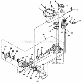 Figure_1 Diagram and Parts List for UT-18022-B  Homelite Hedge Trimmer