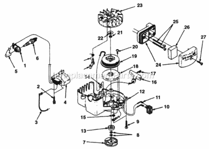 Figure_2 Diagram and Parts List for UT-18022-B  Homelite Hedge Trimmer
