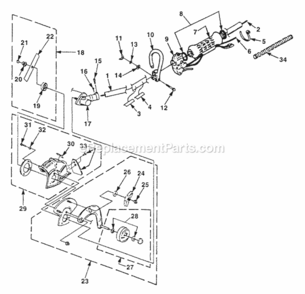 Part Location Diagram of 03871 Homelite Decal-Warning
