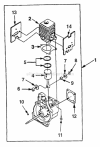 Part Location Diagram of A06291A Homelite Piston And Rod