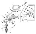Shaft And Head Diagram and Parts List for UT-20616-A  Homelite Trimmer
