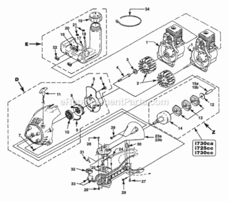 Part Location Diagram of A07234 Homelite Fuel Cap