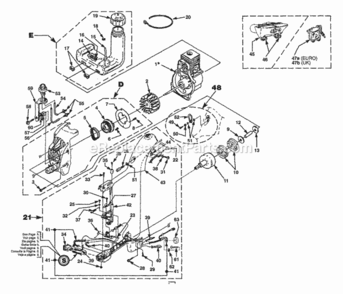 Part Location Diagram of 035662A Homelite Spacer