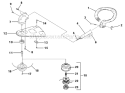 Page E Diagram and Parts List for UT-20680-A  Homelite Trimmer