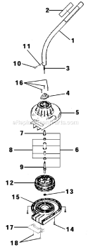 Page A Diagram and Parts List for UT-20681-A  Homelite Trimmer