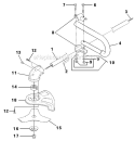 Page B Diagram and Parts List for UT-20681-A  Homelite Trimmer