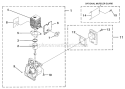 Engine Internal Diagram and Parts List for UT-20706  Homelite Trimmer