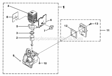 Part Location Diagram of 09272 Homelite Ring-Piston