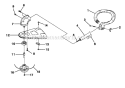 Page E Diagram and Parts List for UT-20724  Homelite Trimmer