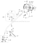 Part Location Diagram of 308741001 Homelite Handle Assembly