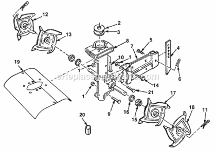 Tiller Diagram and Parts List for UT-22089-C  Homelite Hedge Trimmer