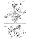 Page E Diagram and Parts List for UT-30050  Homelite Lawn Mower