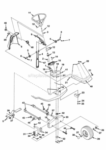 Part Location Diagram of JA991196 Homelite Panel-Console