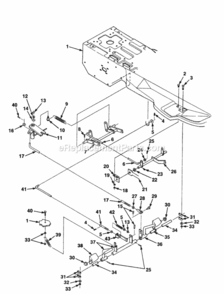 Clutch_And_Brake Diagram and Parts List for UT-32015  Homelite Lawn Tractor