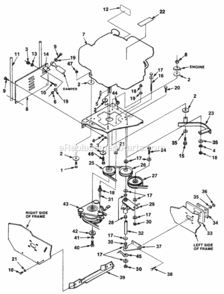 Part Location Diagram of JA990728 Homelite Pulley- Engine