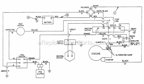 Part Location Diagram of JA991938 Homelite Wire Harness