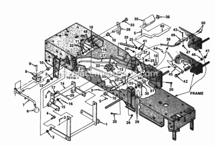 Lift_Brake_And_Clutch_Linkage Diagram and Parts List for UT-33018  Homelite Lawn Tractor