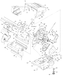 Paddles and Drive Diagram and Parts List for UT-35012-B  Homelite Snow Blower