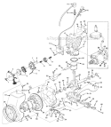 Engine Diagram and Parts List for UT-35017  Homelite Snow Blower