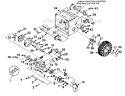 Traction Drive Diagram and Parts List for UT-35019-A  Homelite Snow Blower