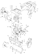 Housing and Chute Diagram and Parts List for UT-35020  Homelite Snow Blower