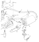 Electric Starter Diagram and Parts List for UT-35021  Homelite Snow Blower